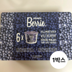 [정품] 로버츠베리에 블루베리주스 야생 빌베리 착즙 쥬스 음료 선물세트, 100ml, 1박스