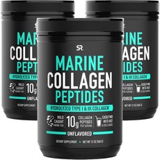 SPORTS RESEARCH 海洋膠原蛋白胜肽粉, 3罐, 340g