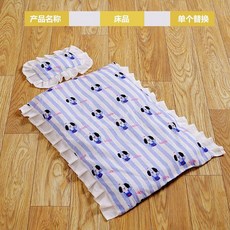 寵物涼蓆 冰絲透氣夏季寵物睡墊 降溫耐抓透氣, 被子+枕頭兩件套 快樂小狗 ,L, 快樂小狗