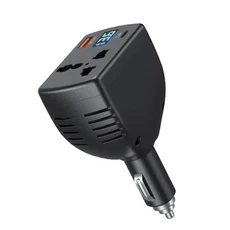 110W 자동차 인버터 트럭 12V 다기능 모바일 디지털 충전기 지능형 고속 K3L2, 01 black, 01 CN