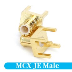 20/50/100PCS MCX MMCX 남성 여성 PCB 마운트 스트레이트 RF 동축 커넥터 직각 90도 금도금 용접 터미널, [03] 100 Pcs, [36] MCX-JE Male