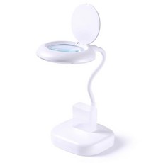 臺式放大鏡 110V 維修工作燈 10-30倍 帶防塵蓋 電路板微雕雕刻放大鏡, 20款10倍青玻璃鏡（不可調光）×1個