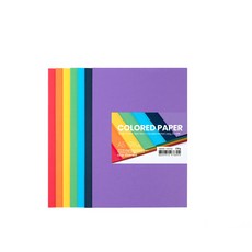 star starred 두꺼운(230g) 레인보우 7컬러 색지(7 COLORED PAPER), A5 98매