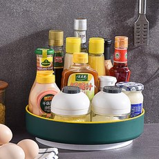 아이엔엠디 1+1 투톤 회전 양념 트레이 주방 냉장고 정리함 수납