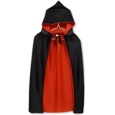 해피타운 할로윈 큐라후드망토, 2개, 검정