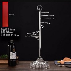 골드 실버 유리 샴페인 와인 잔 렉 랙 거치대