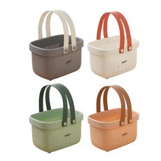 수영 사우나 찜질방 논슬립 목욕 바구니, 화이트, 1개