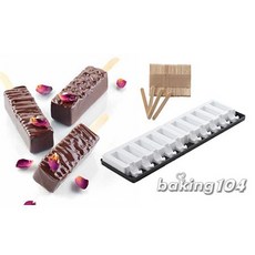 義大利 Silikomart 系列 冰棒/棒棒糖/棒棒西點模 SF MST02，DIY創意冰品，食品級矽膠材質, 1個