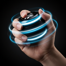 호담즈 전완운동 손목강화 자이로볼, 1개, 블랙