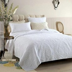 양면 베드 스프레드 워싱 사계절 230x250cm, 페리스-화이트, 싱글 침대 커버 250x270cm, 페리시스-화이트