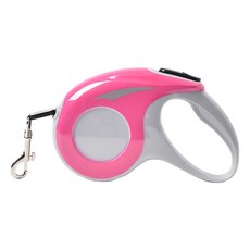 펫코노미 강아지 꼬임방지 자동 리드줄, 핑크, 1개