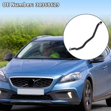 호환 UXCELL 라디에이터 호스 냉각수 파이프 볼보 V40 2015-2022 고무 블랙 1개, 01 Black