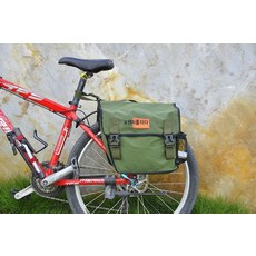자전거 짐받이 방수 캔버스 가방 대용량 패니어 라이딩 테일백 산악자전거용, 1개, 소형 이중 32리터 32L
