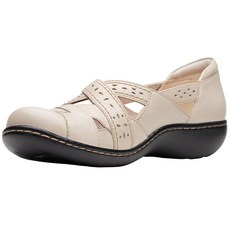 Clarks 클락스 여성용 애쉬랜드 스핀 Q (Ashland Spin Q) 슬립온 로퍼 블랙 8 Wide