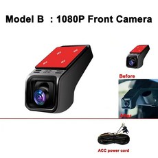 자동차 DVR 대시 캠 카메라 HD 4K 2160P 와이파이 2K 1600P 1080P 24H 주차 모니터 앱 제어 모든 차량용 운전 비디오, D WIFI 1080P, 32G, 1개