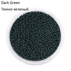 체코식 매력적인 유리 비즈 작은 라운드 루즈 쥬얼리 제작 귀걸이 팔찌, 2mmx1800pcs, 20. Dark Green