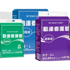 勤達產褥墊/漏尿墊，嬰幼兒尿墊/月經墊/看護墊，產後婦女媽媽適用，防止床墊沾染，新生兒禮品首選, 1個, 紫色10片/包-60x90cm