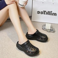 투니스 통굽 단색 샌들 7cm