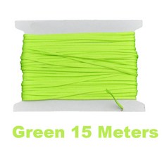 폴리에스터 플랫 스쿠버 다이빙 릴 라인 다이버 수중 핑거 스풀, 1.Green 15 Meters