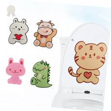 욕실 변기시트 들개 손잡이 위생용품 화장실용품 캐릭터디자인 귀여운 변기커버, 상세페이지 참조