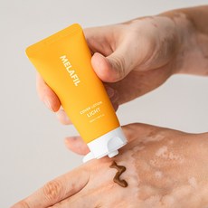 멜라필 백반증커버 로션 크림 백반증커버제 피부 흰색반점 커버제 컨실러 태닝메이크업 백반증태닝, 라이트, 1개