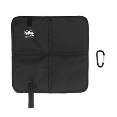 휴대용 접이식 캠핑 변기 시트 | 야외 비상/RV/해변 특수 견고한 검정색 원형 컴팩트 경량 디자인, 01 black, 1개, 01 black