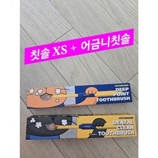 [페스룸] 덴탈 브러쉬 세트(데일리칫솔+어금니칫솔) 초소형 초극세사모 칫솔+어금니칫솔 입냄새 치석제거, 1개