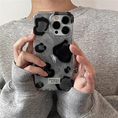 트랜픽 실버페더 레오파드 아이폰케이스