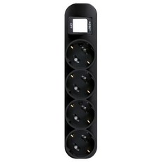 대성 국산 멀티탭 플러스탭 블랙 절전스위치 고용량 과부하차단 16A 250V, 통합 4구 블랙, 4M, 1개