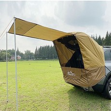 차박 도킹 텐트 차량 그늘막 모기장 폴대포함, 블랙(텐트+폴대)