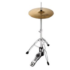 재즈드럼 하이헷 드럼 클러치 연습 풋페달 심벌즈 입문용 브래킷 풋 파이프 심벌, 1개