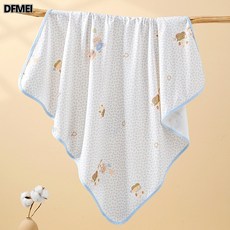 DFMEI 純棉包單新生兒透氣包巾寶寶預防驚跳襁褓巾薄款包被子嬰兒a類, 萌象友趣