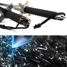 HWA 고탕소강 삼단봉 묵직한 강철 540mm ths*376Iz, 블랙