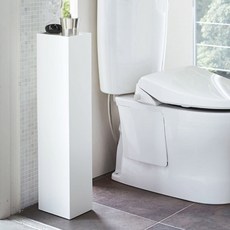 儲物櫃 收納櫃 置物架 夾縫柜馬桶置物架浴室夾縫置物架免安裝衛生間置物角櫃廁所馬桶側櫃邊櫃, 1個, 白色