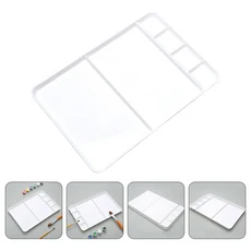 3PCS 스퀘어 멀티 그리드 Diy 페인트 팔레트 수채화 믹서 안료 유화 보드 플라스틱 혼합 미술 용품, 01 White