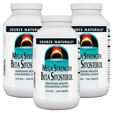 소스내츄럴스 메가 스트랭스 베타 시토스테롤 375mg 타블렛, 240정, 3개