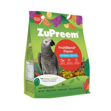 쥬프림 중대형 앵무 과일펠렛 사료, 1개, 907g