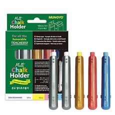 문교 집게식 자석 멀티 초크홀더, 혼합색상, 1세트