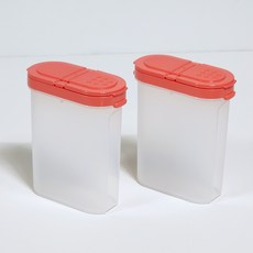 타파웨어 엠엠 양념통 세트 블룸 2P (구아바 색상), 구아바 색상, 1세트