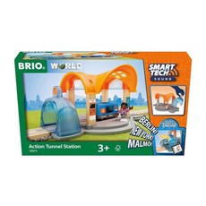 BRIO 나무 레일 교육 완구 스마트 테크 사운드 스테이션 33973 생일 크리스마스 선물 실내 놀이 소년 소녀 뇌 트레이닝, 1개, 상세페이지 참조