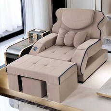 足浴沙髮電動椅按摩床足療修腳沙髮床美甲洗腳一體修腳床洗浴躺椅, 16主體+腳蹬+技師蹬+頭腰枕