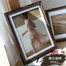 papa拼圖裱畫框 拼圖專用框 相框掛牆 文藝裱畫款, 復古, 1個