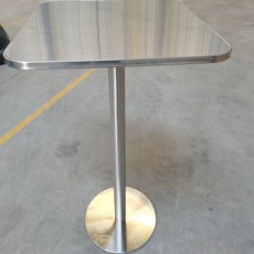 스텐 원형 테이블 업소용 커피숍 원탁 인테리어 야외 미니멀, K. 스테인리스 스틸 사각 70x70x110