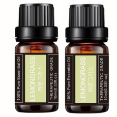 레노포프 천연 에센셜오일 & 블랜딩오일 35종 테라퓨틱등급, 2개, 8.레몬그라스, 10ml