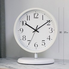 스탠딩 거실 시계 아날로그 카페 엔틱 인테리어, 스탠딩 시계 B 화이트