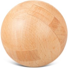 나무 퍼즐 두뇌 티저 3D 논리 지적 제거 파티 어른들을 위한 선물 매직볼, 1세트, Magic Ball, 1피스