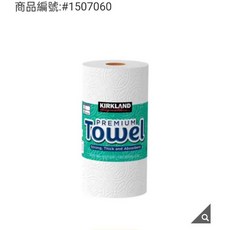 愛的小舖 科克蘭隨意撕特級廚房紙巾140張 1捲拆售, 1個, 1捲, 140