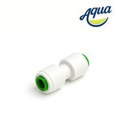 AQUQ 정수기 호스용 6mm(1/4)-8mm(5/16) 리듀싱 변환피팅 원터치 레듀서 이중오링 누수방지 I피팅, 1개, (6-8mm)I피팅(이중오링)