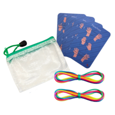 LABU 추억의 실뜨기 지퍼백포함 두뇌발달 사회성발달, 1세트, 투명