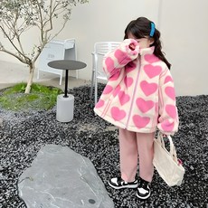 Arve 兒童青春愛心刷毛外套